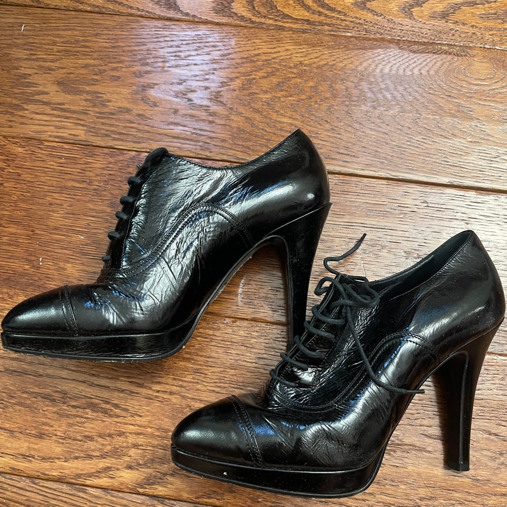 Barneys new york lace up booties